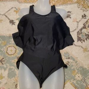 Women Bathing Suits Top Ruffled With High Waisted Bottom Bikini Set